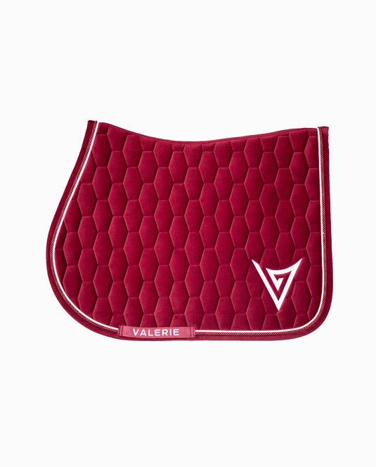 Velvet Jumping Saddle Pad “Compliance”