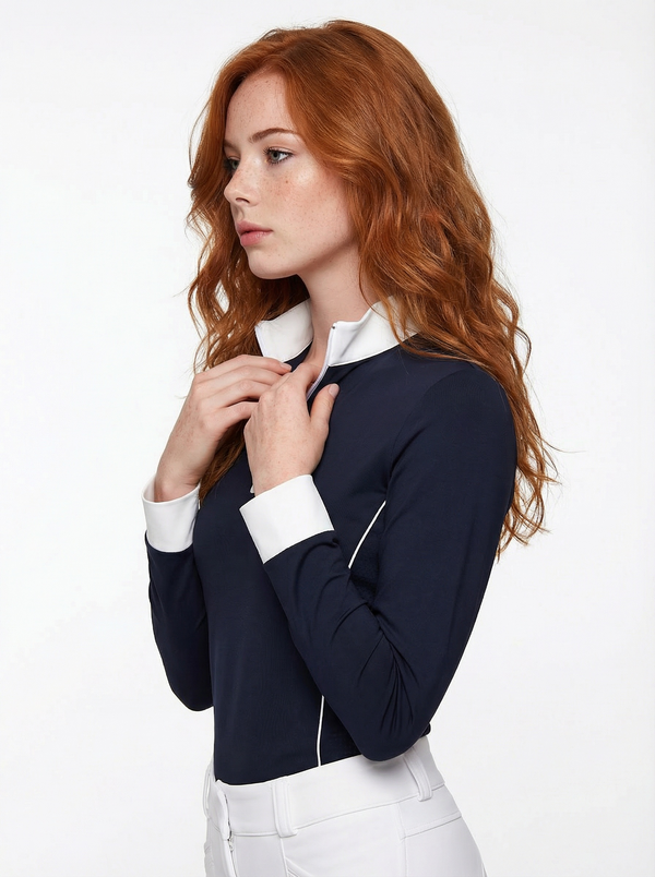 Competition Show Shirt “Framing” — fabric close-up