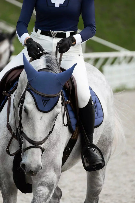 Horse Ear Bonnet with a Contrasting Frame “Balance”