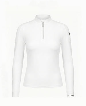 Zip-Up Turtleneck with Logo “Rhythm” — fabric close-up