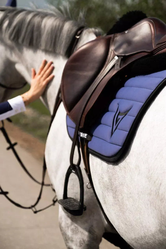 Nylon Jumping Saddle Pad with Black Binding “Bond”