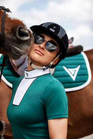 Nylon Saddle Pad with White Binding “Dynamics”