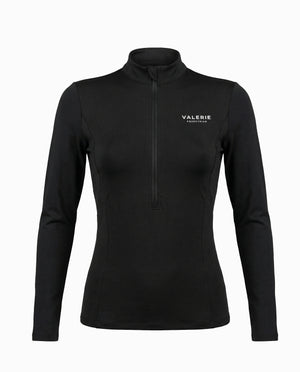 Perforated Zip-Up Turtleneck with Logo “Response”