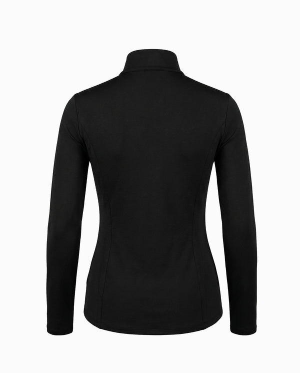 Perforated Zip-Up Turtleneck with Logo “Response”