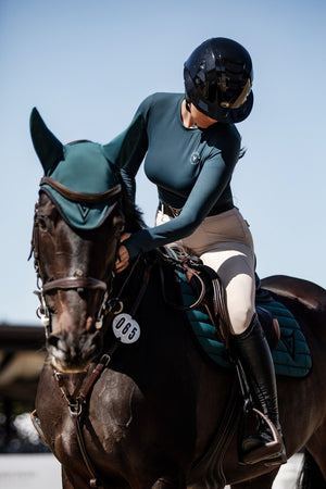 Nylon Saddle Pad with Black Binding “Direction”