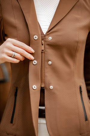 Perforated Competition Show Jacket “Restraint” — styling