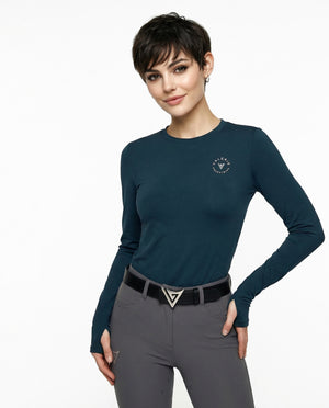 Long-Sleeve T-Shirt with Logo “Power” — back view