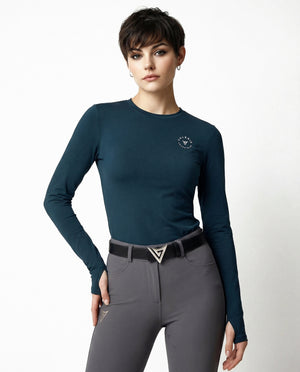 Long-Sleeve T-Shirt with Logo “Power” — side view