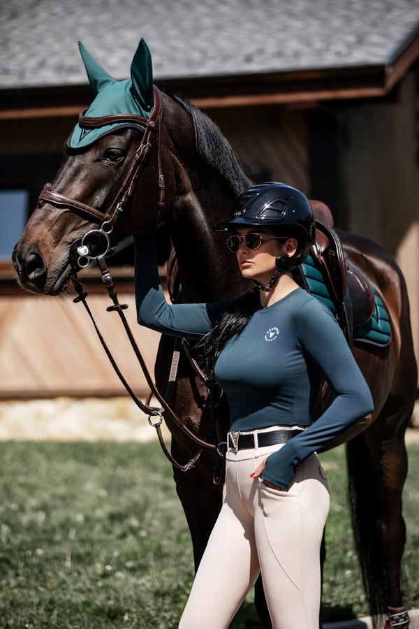Nylon Saddle Pad with Black Binding “Direction”
