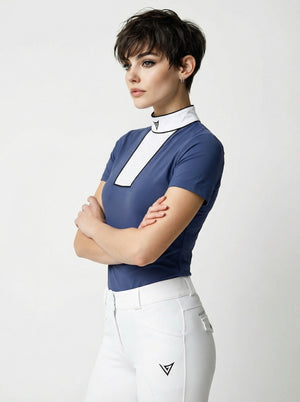 Competition Show Shirt with Short Sleeves “Suppleness” — back view