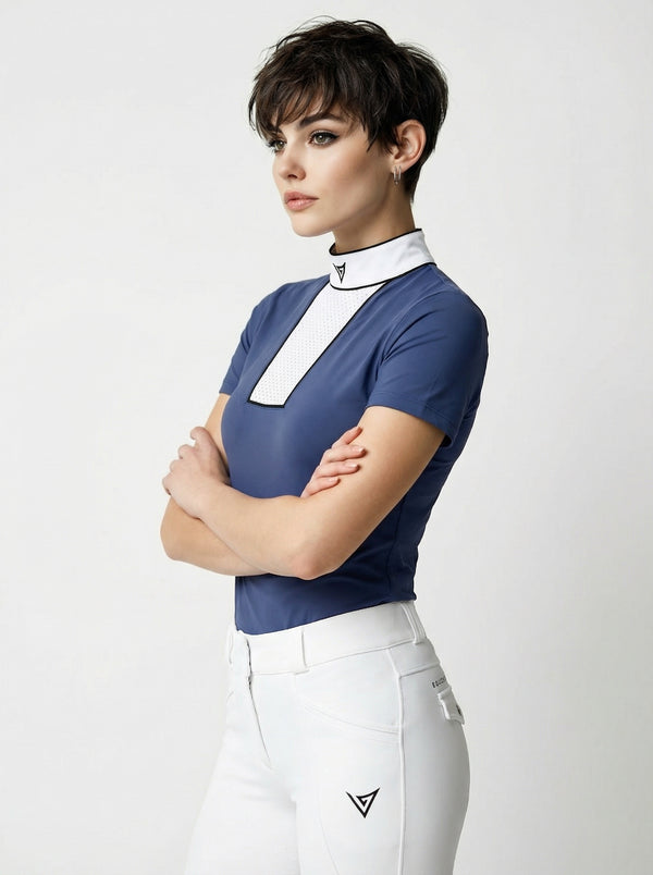 Competition Show Shirt with Short Sleeves “Suppleness” — back view