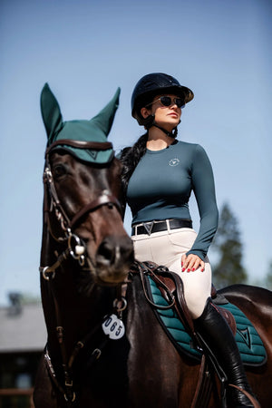 Nylon Saddle Pad with Black Binding “Direction”