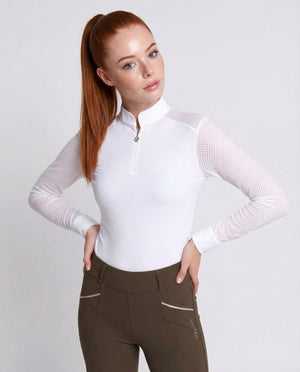 Perforated Competition Show Shirt “Serenity” — detail