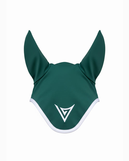 Nylon Horse Ear Bonnet with White Trim “Clarity”