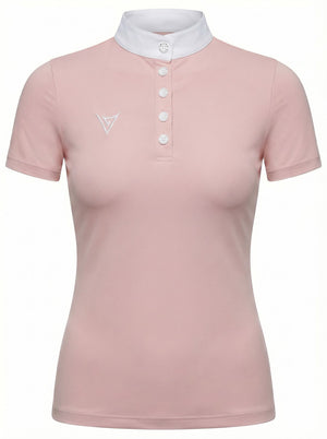 Pink competition show shirt, studio — Valerie Equestrian