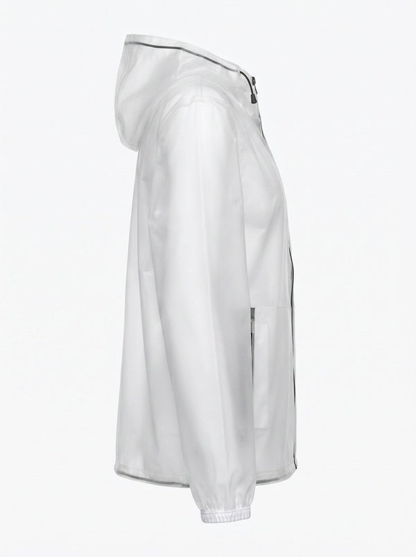 Transparent hooded rain jacket — Valerie Equestrian