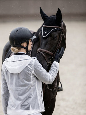 Transparent rain jacket, lifestyle — Valerie Equestrian